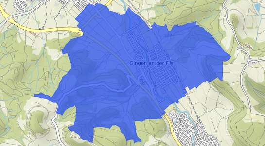 Bodenrichtwertkarte Gingen an der Fils